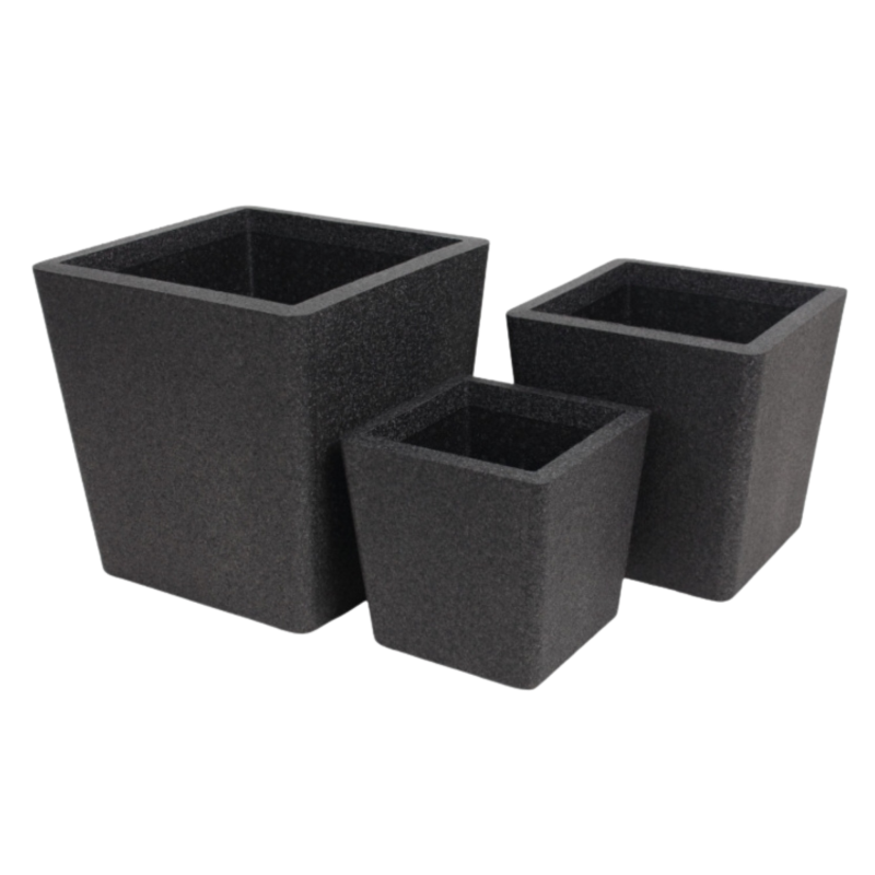 DONICA IQ CONICAL SQUARE KOMPLET 3 SZTUK CZARNA