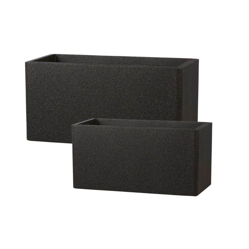 Donica IQ Long Cube - komplet 2 szt czarna