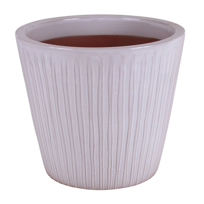 DONICA CERAMICZNA SZKLIWIONA KREMOWA 200-4378