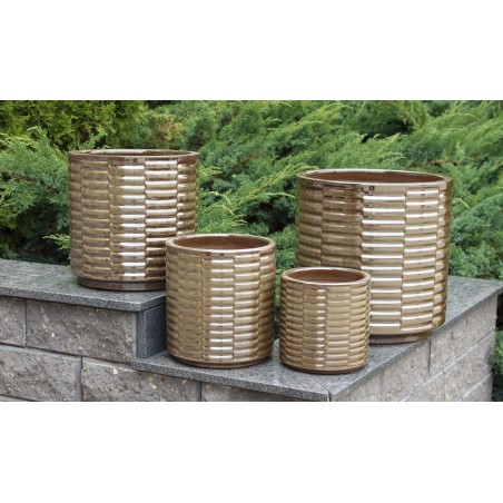 ceramiczna-donica-szkliwiona-br-zowa