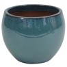 CERAMICZNA DONICA SZKLIWIONA MORSKI BŁĘKIT 200-1561