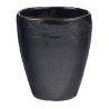 DONICA CERAMICZNA SZKLIWIONA CZARNA MROZOODPORNA