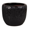 DONICA CERAMICZNA SZKLIWIONA MROZOODPORNA CZARNA KOMPLET 3SZT