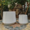 OSŁONKA CERAMICZNA SZKLIWIONA BIAŁA KOMPLET 2SZT