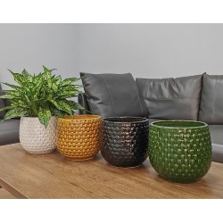 OSŁONKA CERAMICZNA SZKLIWIONA BIAŁA KOMPLET