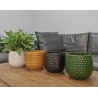 OSŁONKA CERAMICZNA SZKLIWIONA ZIELONA KOMPLET