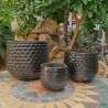 OSŁONKA CERAMICZNA SZKLIWIONA CZARNA KOMPLET