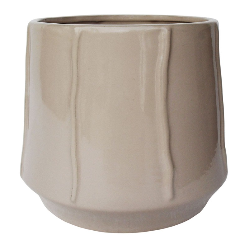 OSŁONKA CERAMICZNA SZKLIWIONA BEŻOWA KOMPLET 2SZT