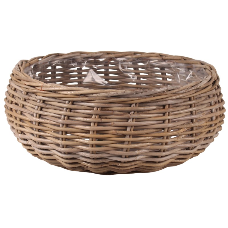 OSŁONKA UFO RATTAN KOBO SZARA KOMPLET 2 szt.