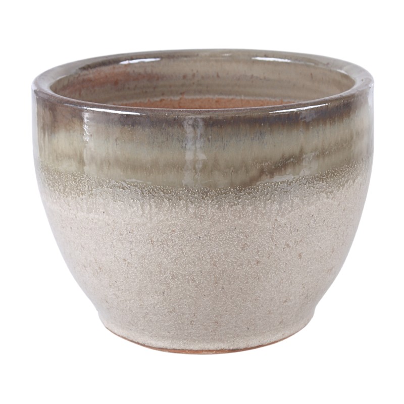 DONICA CERAMICZNA SZKLIWIONA MROZOODPORNA PISTACJA