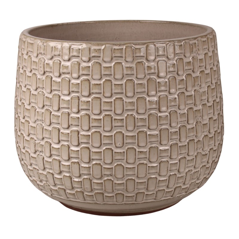 DONICA CERAMICZNA SZKLIWIONA KREMOWA KOMPLET
