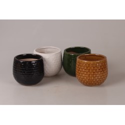 OSŁONKA CERAMICZNA SZKLIWIONA BIAŁA KOMPLET
