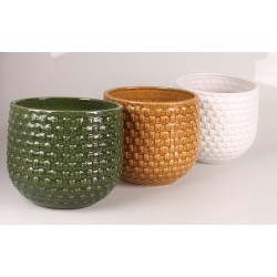 OSŁONKA CERAMICZNA SZKLIWIONA CZARNA KOMPLET