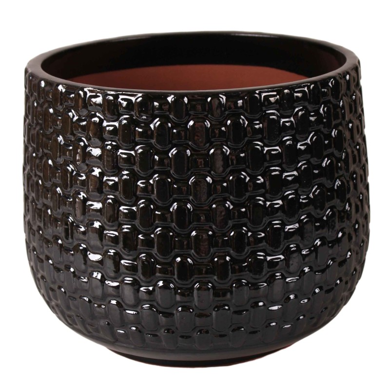 OSŁONKA CERAMICZNA SZKLIWIONA CZARNA KOMPLET