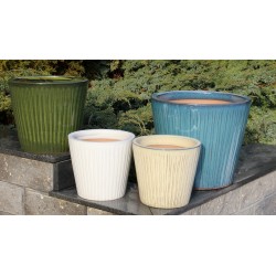 DONICA CERAMICZNA SZKLIWIONA KREMOWA 200-4378