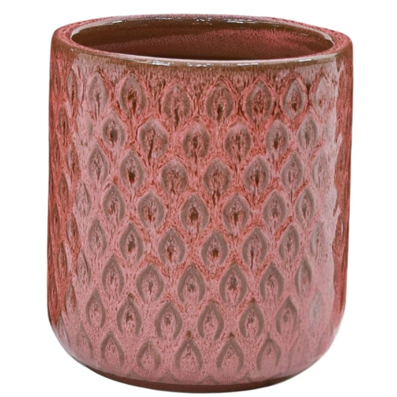 DONICA SZKLIWIONA CERAMICZNA MROZOODPORNA CZERWONA