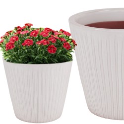 DONICA CERAMICZNA SZKLIWIONA KREMOWA 200-4378