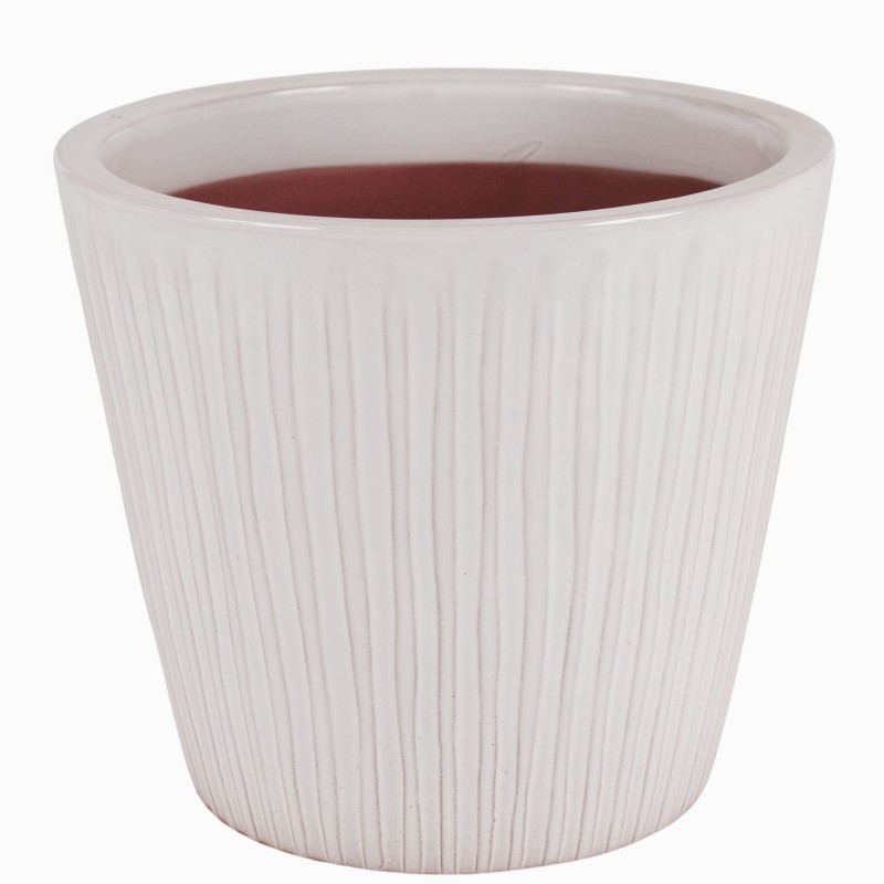 DONICA CERAMICZNA SZKLIWIONA KREMOWA 200-4378