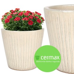 DONICA CERAMICZNA SZKLIWIONA KREM 200-4378