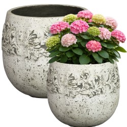 DONICA OKRĄGŁA LEKKI CEMENT BIAŁA