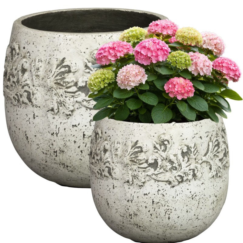 DONICA OKRĄGŁA LEKKI CEMENT BIAŁA