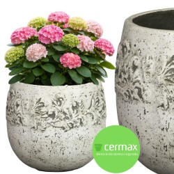 DONICA OKRĄGŁA LEKKI CEMENT BIAŁA