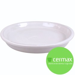 PODSTAWKA SZKLIWIONA CERAMICZNA BIAŁA