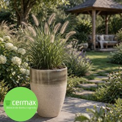 DONICA CERAMICZNA SZKLIWIONA MROZOODPORNA PISTACJA