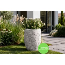 DONICA MROZOODPORNA WAZA BIAŁA LEKKI CEMENT